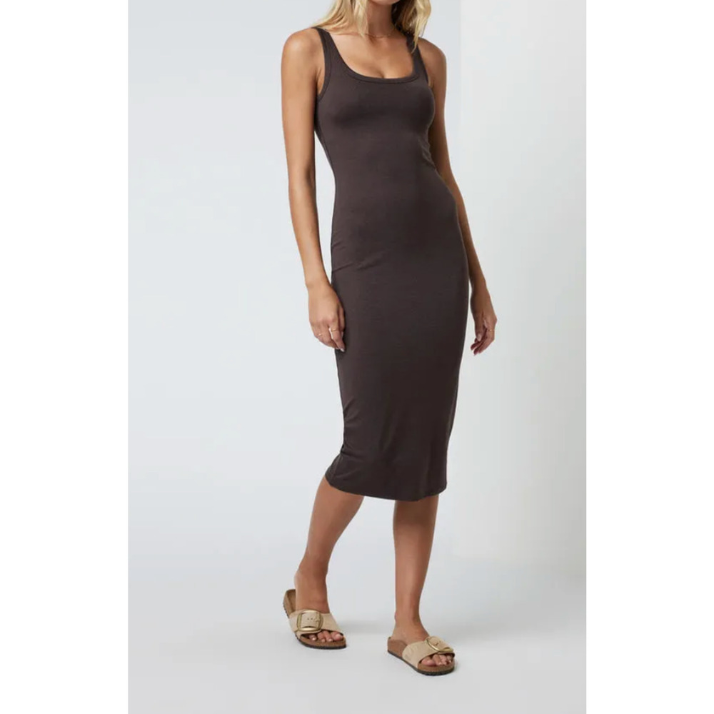 Vuori Womens Halo Essential Dress Size Medium Black Heather Minimalist Outdoor